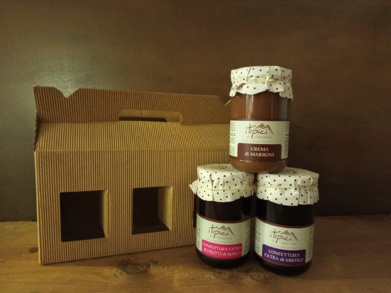Confezione tris di confetture extra della Valtellina
